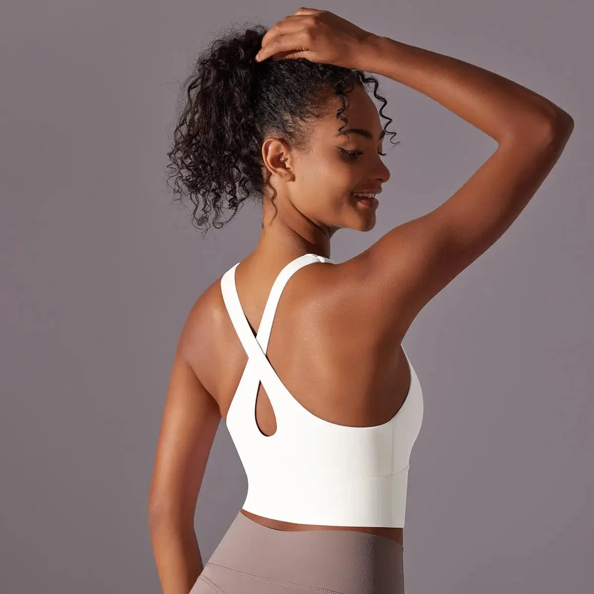 Nylon Sexy Women's Sports Bra Top Women Tight Elastic Gym Sport Yoga Bras - Blade & Thread
