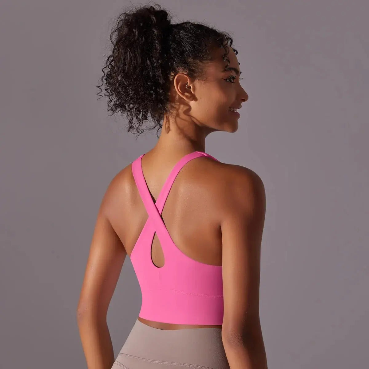 Nylon Sexy Women's Sports Bra Top Women Tight Elastic Gym Sport Yoga Bras - Blade & Thread