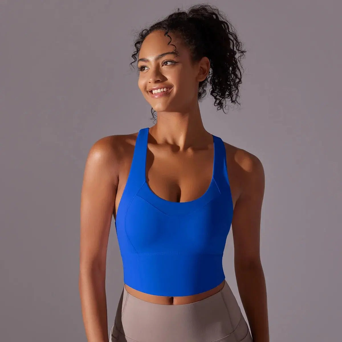 Nylon Sexy Women's Sports Bra Top Women Tight Elastic Gym Sport Yoga Bras - Blade & Thread