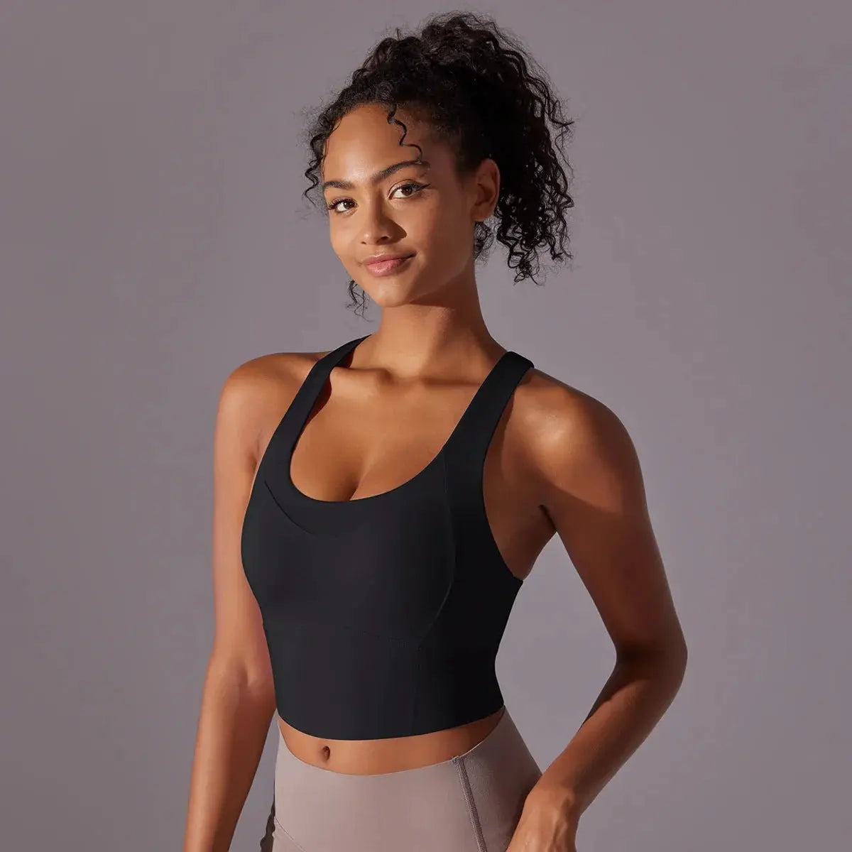 Nylon Sexy Women's Sports Bra Top Women Tight Elastic Gym Sport Yoga Bras - Blade & Thread