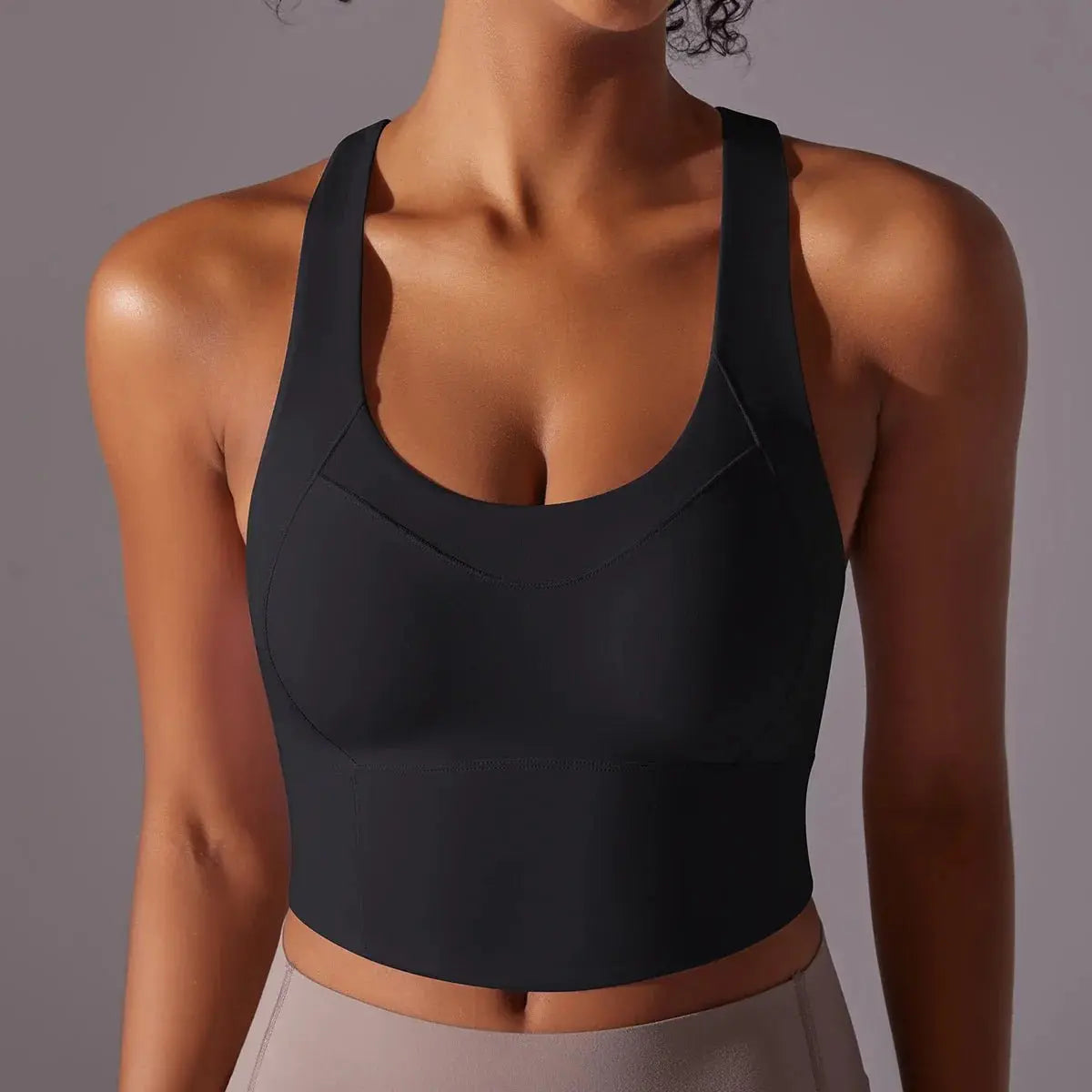 Nylon Sexy Women's Sports Bra Top Women Tight Elastic Gym Sport Yoga Bras - Blade & Thread