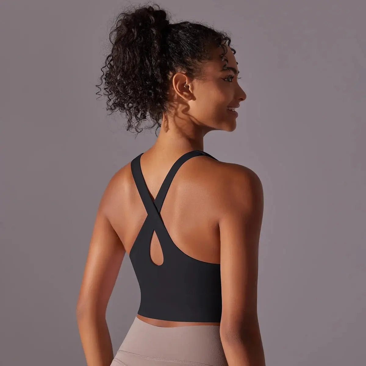 Nylon Sexy Women's Sports Bra Top Women Tight Elastic Gym Sport Yoga Bras - Blade & Thread