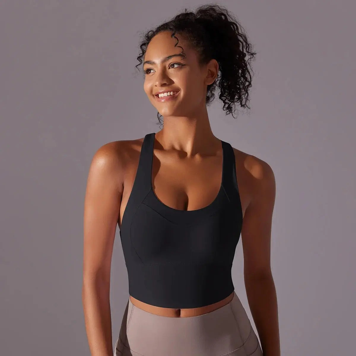 Nylon Sexy Women's Sports Bra Top Women Tight Elastic Gym Sport Yoga Bras - Blade & Thread