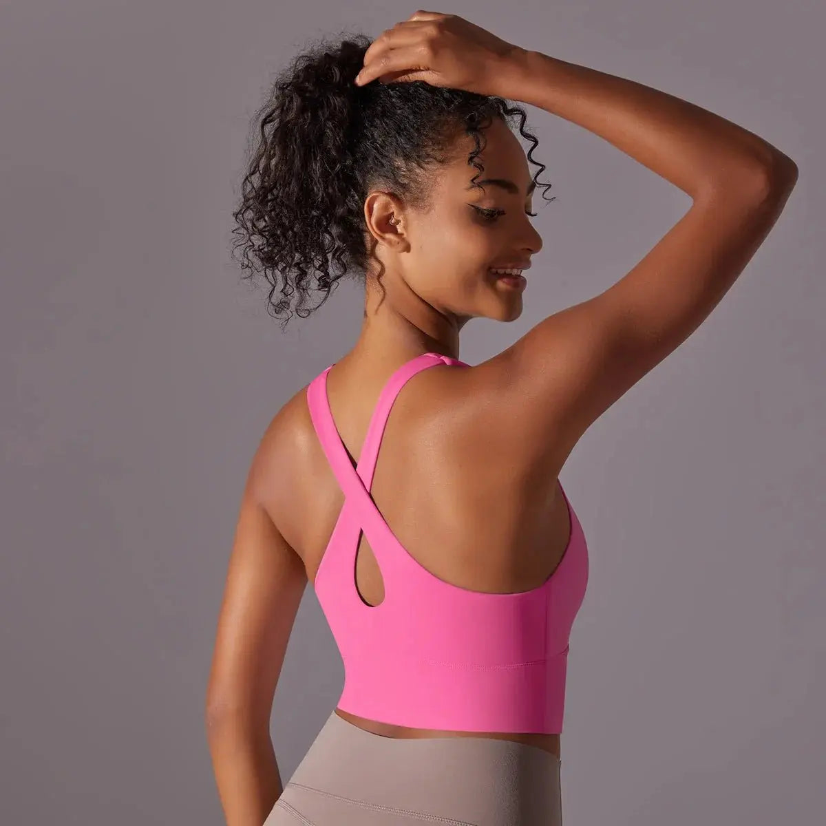 Nylon Sexy Women's Sports Bra Top Women Tight Elastic Gym Sport Yoga Bras - Blade & Thread