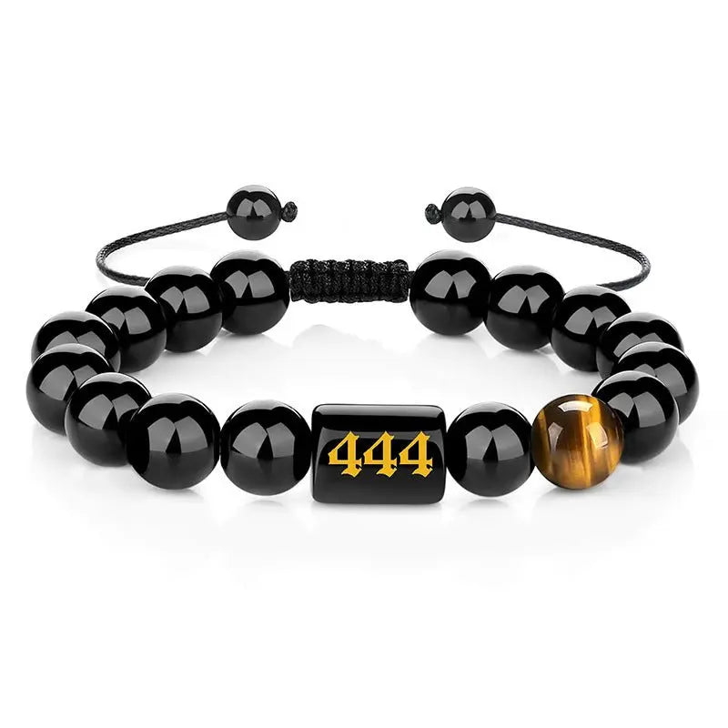 Obsidian Number 000-999 Bracelet - Blade & Thread