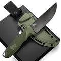 ODENWOLF High-Endurance Fixed Blade with Tactical Sheath - Blade & Thread