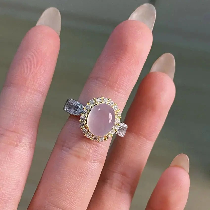 Opal inlaid brick ring - Blade & Thread