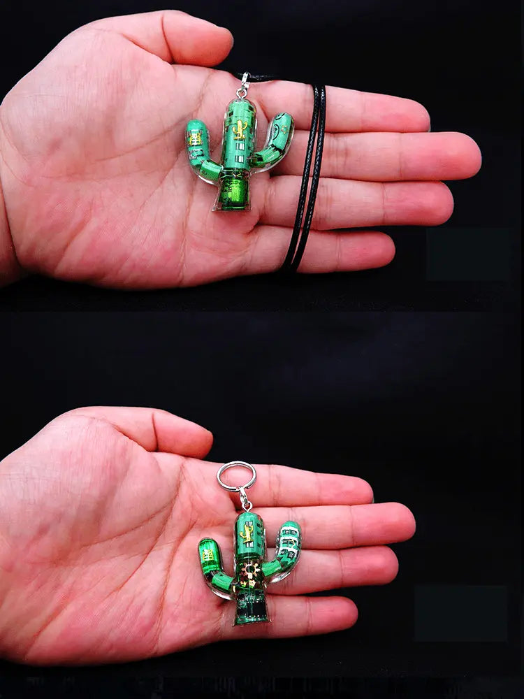 Original Cactus Necklace Delicate Cyberpunk Clavicle Chain - Blade & Thread