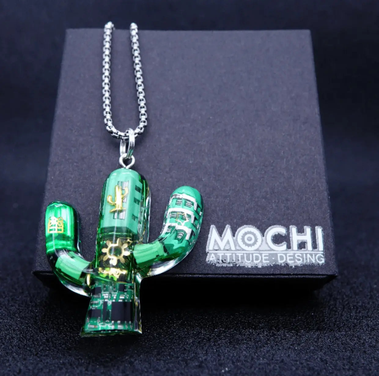 Original Cactus Necklace Delicate Cyberpunk Clavicle Chain - Blade & Thread