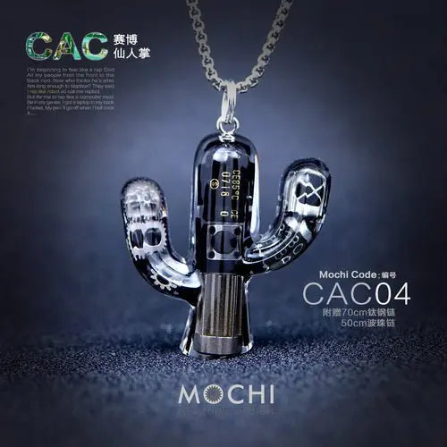 Original Cactus Necklace Delicate Cyberpunk Clavicle Chain - Blade & Thread