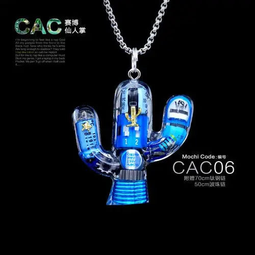 Original Cactus Necklace Delicate Cyberpunk Clavicle Chain - Blade & Thread