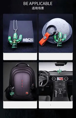Original Cactus Necklace Delicate Cyberpunk Clavicle Chain - Blade & Thread