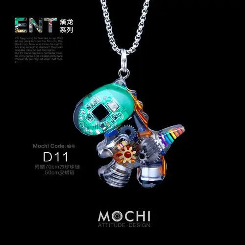 Original Cyberpunk Little Dinosaur Delicate High Design Couple Necklace - Blade & Thread