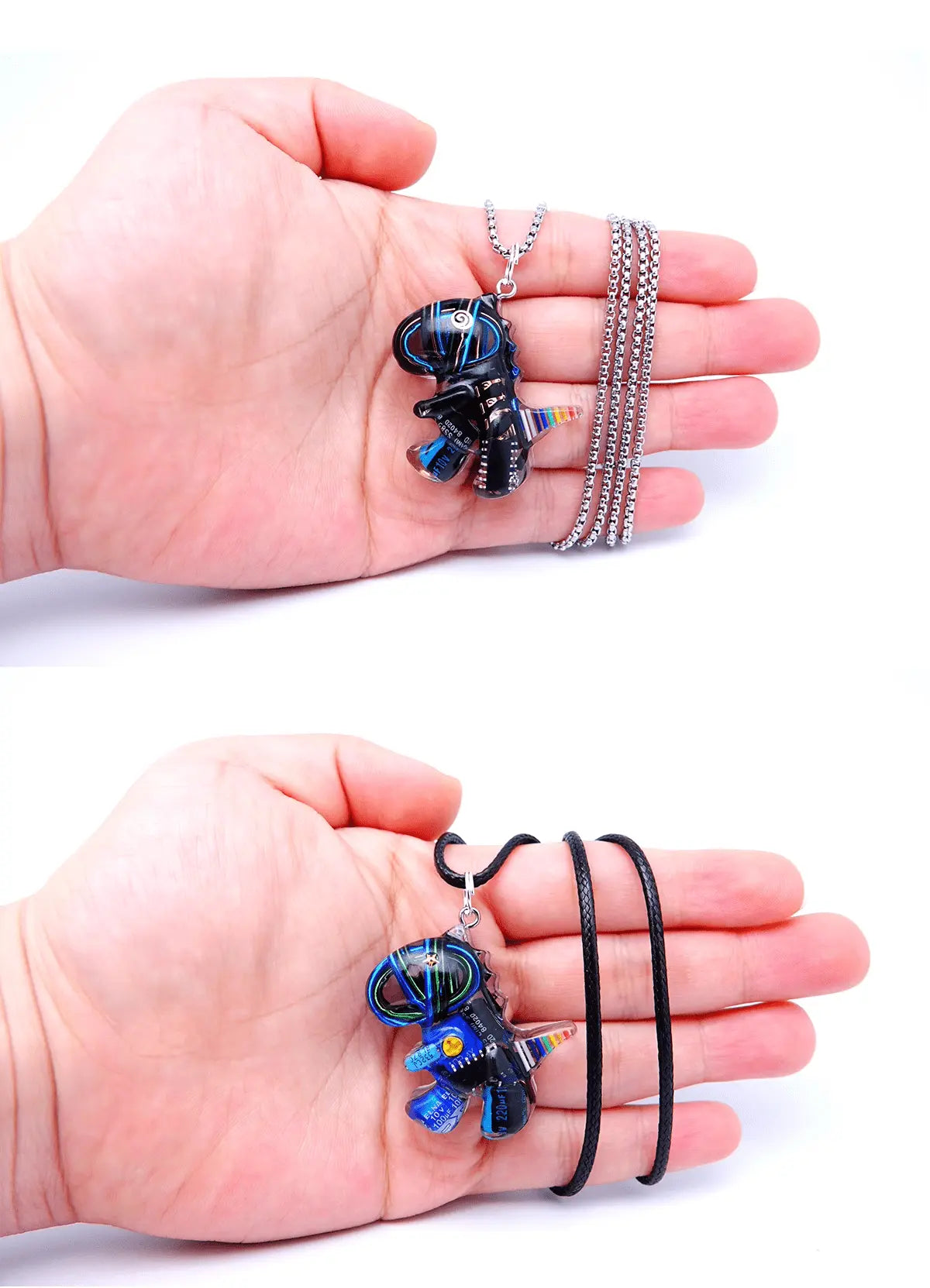 Original Cyberpunk Little Dinosaur Delicate High Design Couple Necklace - Blade & Thread