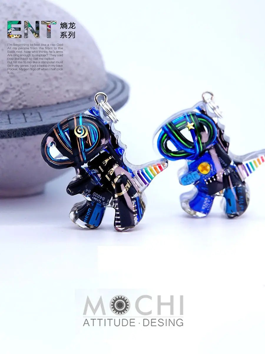 Original Cyberpunk Little Dinosaur Delicate High Design Couple Necklace - Blade & Thread