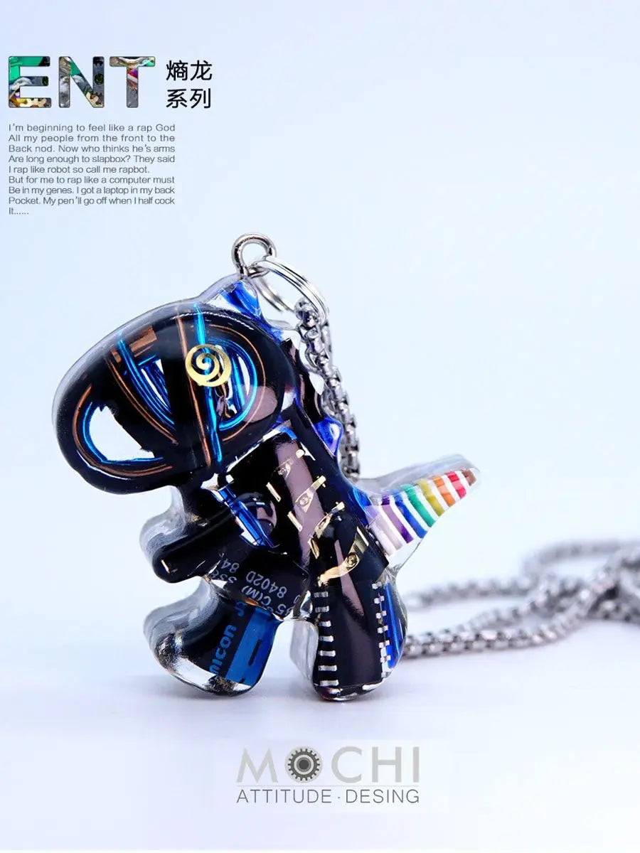 Original Cyberpunk Little Dinosaur Delicate High Design Couple Necklace - Blade & Thread