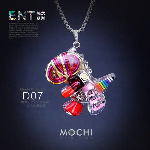Original Cyberpunk Little Dinosaur Delicate High Design Couple Necklace - Blade & Thread