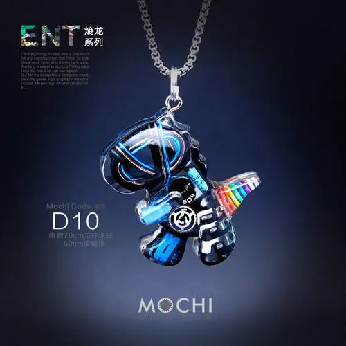 Original Cyberpunk Little Dinosaur Delicate High Design Couple Necklace - Blade & Thread