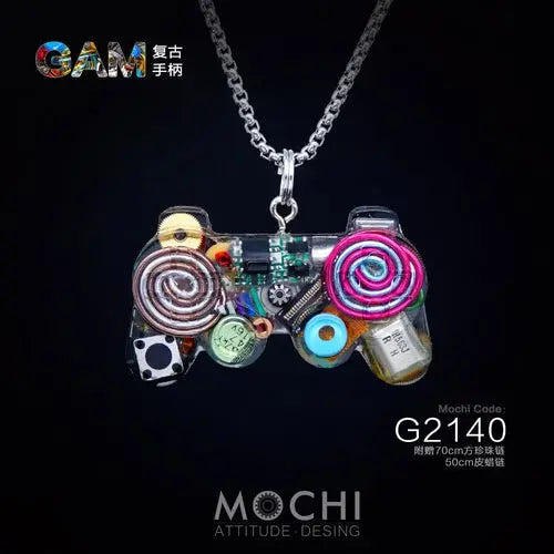 Original Cyberpunk Retro Industrial Wind Necklace Hip Hop Gamepad Pendant - Blade & Thread