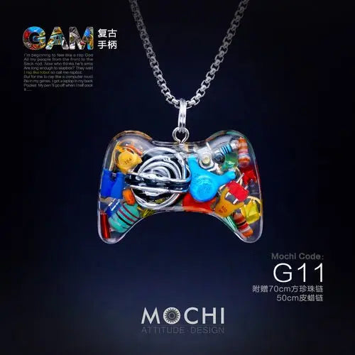 Original Cyberpunk Retro Industrial Wind Necklace Hip Hop Gamepad Pendant - Blade & Thread