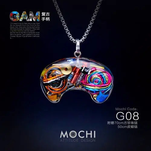 Original Cyberpunk Retro Industrial Wind Necklace Hip Hop Gamepad Pendant - Blade & Thread