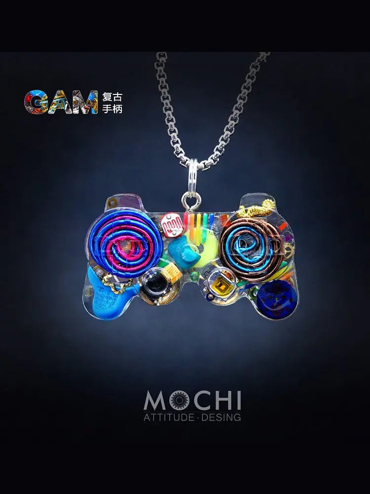 Original Cyberpunk Retro Industrial Wind Necklace Hip Hop Gamepad Pendant - Blade & Thread