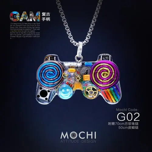 Original Cyberpunk Retro Industrial Wind Necklace Hip Hop Gamepad Pendant - Blade & Thread