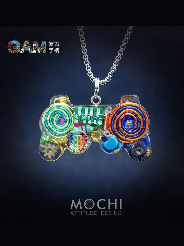 Original Cyberpunk Retro Industrial Wind Necklace Hip Hop Gamepad Pendant - Blade & Thread