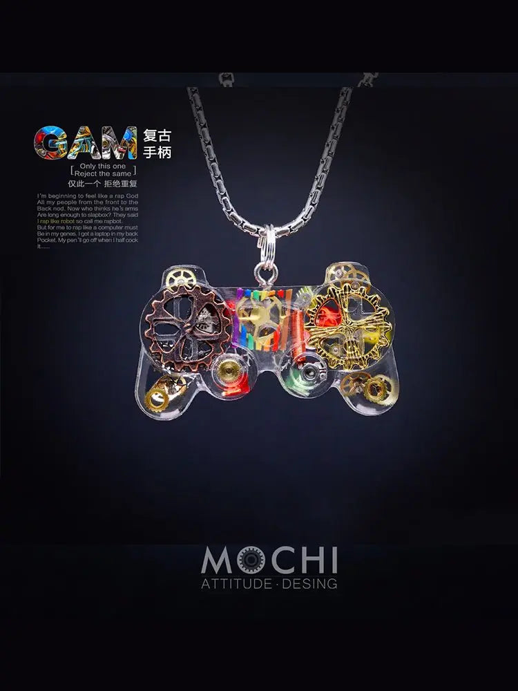 Original Cyberpunk Retro Industrial Wind Necklace Hip Hop Gamepad Pendant - Blade & Thread