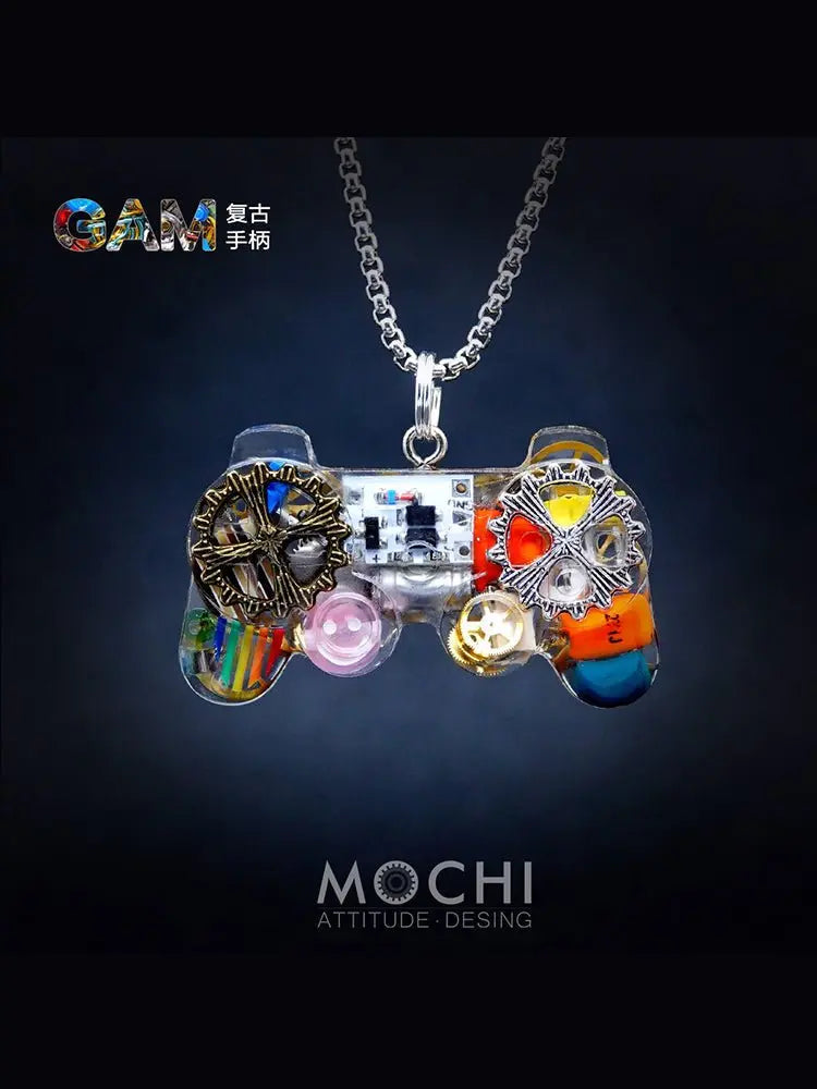 Original Cyberpunk Retro Industrial Wind Necklace Hip Hop Gamepad Pendant - Blade & Thread