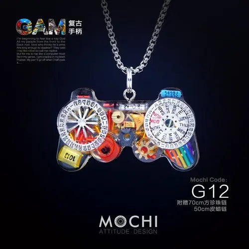 Original Cyberpunk Retro Industrial Wind Necklace Hip Hop Gamepad Pendant - Blade & Thread