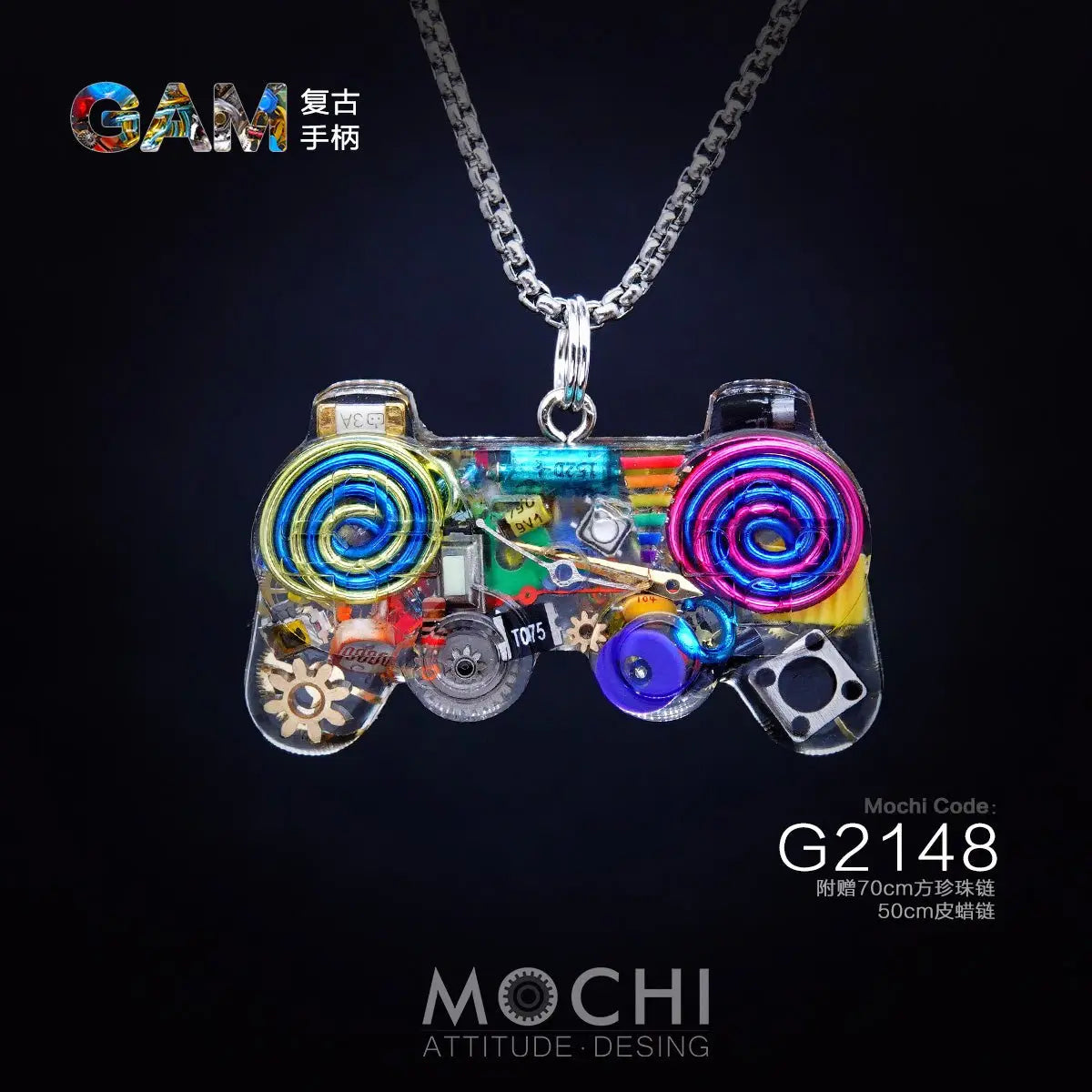 Original Cyberpunk Retro Industrial Wind Necklace Hip Hop Gamepad Pendant - Blade & Thread