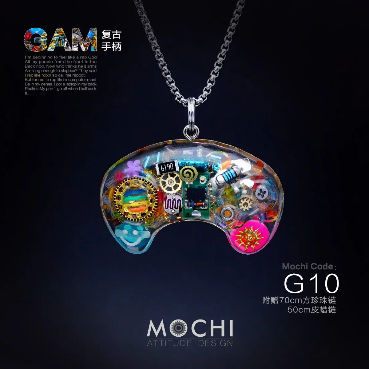 Original Cyberpunk Retro Industrial Wind Necklace Hip Hop Gamepad Pendant - Blade & Thread