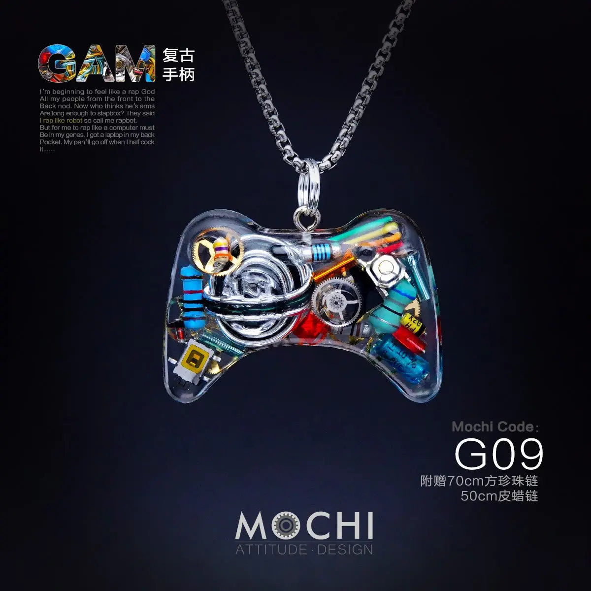 Original Cyberpunk Retro Industrial Wind Necklace Hip Hop Gamepad Pendant - Blade & Thread