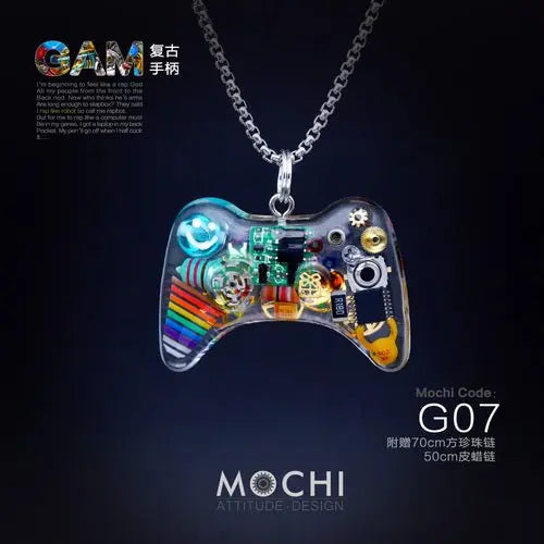 Original Cyberpunk Retro Industrial Wind Necklace Hip Hop Gamepad Pendant - Blade & Thread