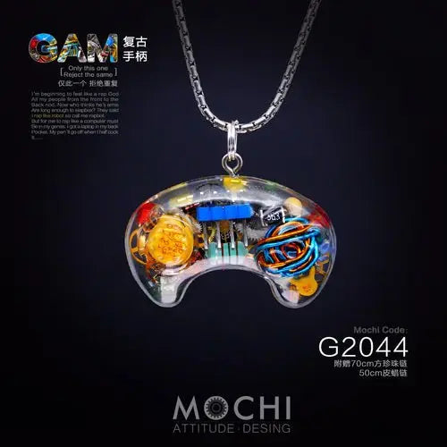 Original Cyberpunk Retro Industrial Wind Necklace Hip Hop Gamepad Pendant - Blade & Thread