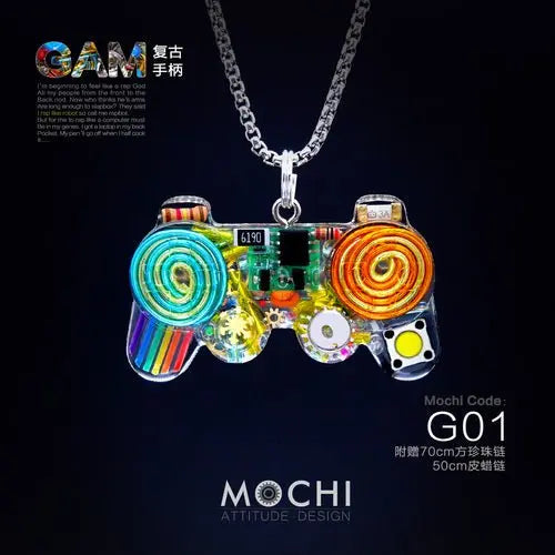 Original Cyberpunk Retro Industrial Wind Necklace Hip Hop Gamepad Pendant - Blade & Thread