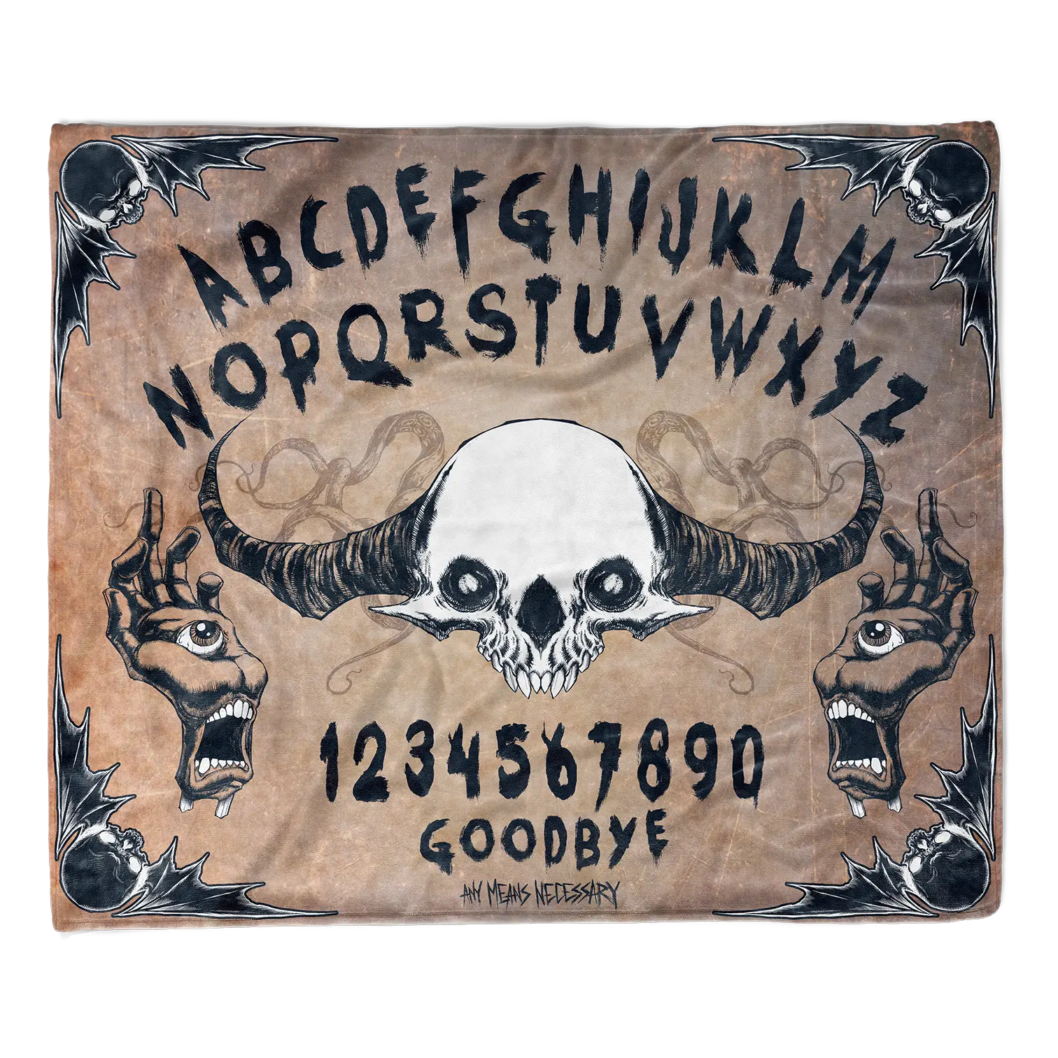 Ouija Fleece Blanket Any Means Necessary Clothing