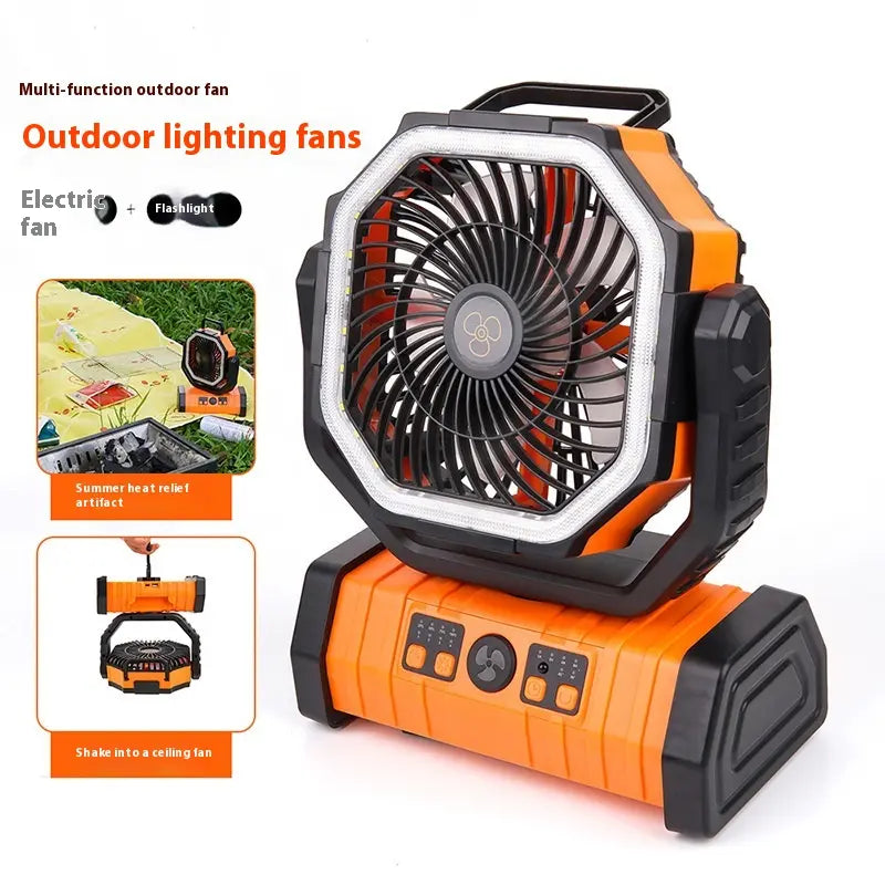 Outdoor Household Power Bank LED Light Camping Fan My Store 2