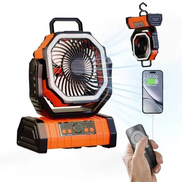 Outdoor Household Power Bank LED Light Camping Fan My Store 2