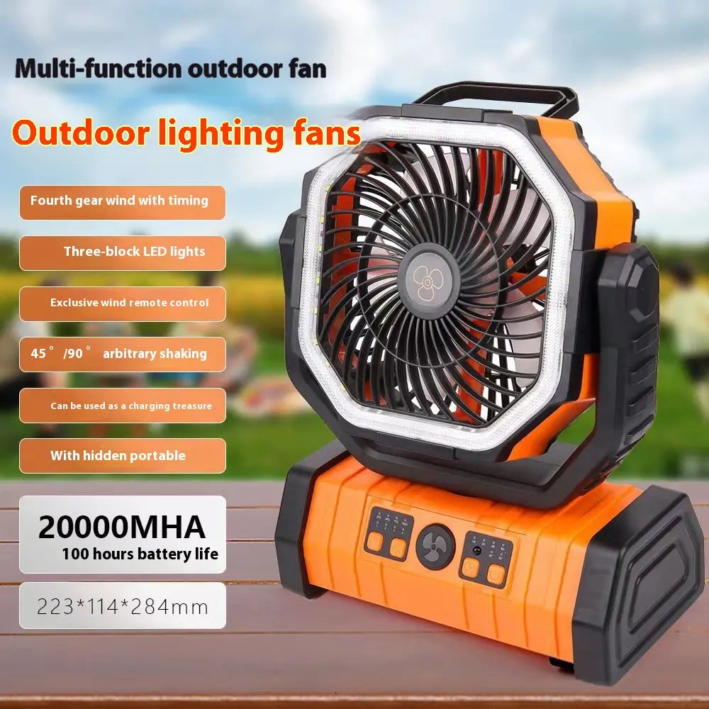 Outdoor Household Power Bank LED Light Camping Fan My Store 2
