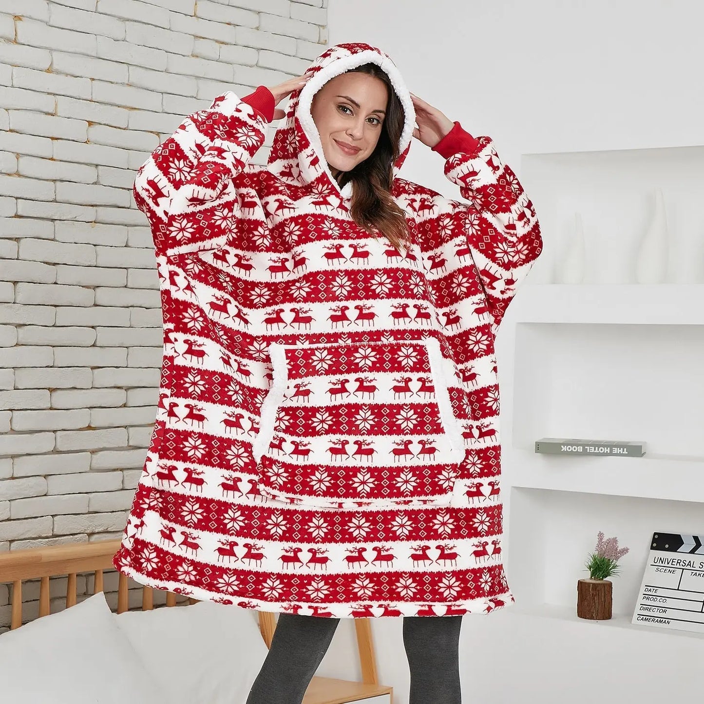 Oversized Hoodie Sweatshirt Women Tie Dye Hoodies Fleece Giant Wearable Blanket - Blade & Thread