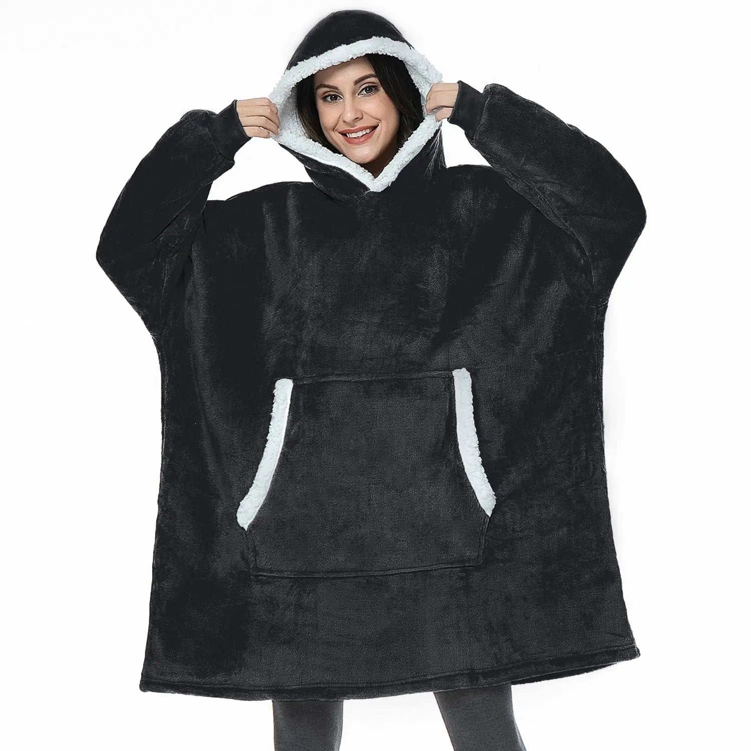 Oversized Hoodie Sweatshirt Women Tie Dye Hoodies Fleece Giant Wearable Blanket - Blade & Thread