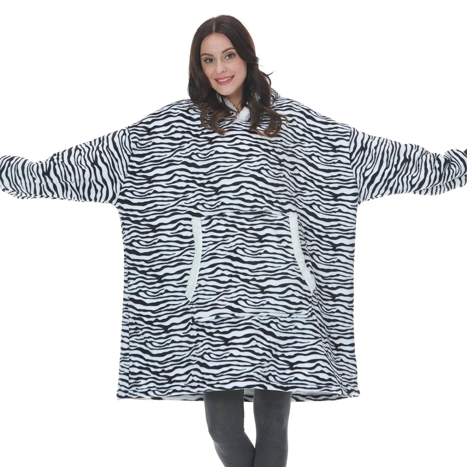 Oversized Hoodie Sweatshirt Women Tie Dye Hoodies Fleece Giant Wearable Blanket - Blade & Thread