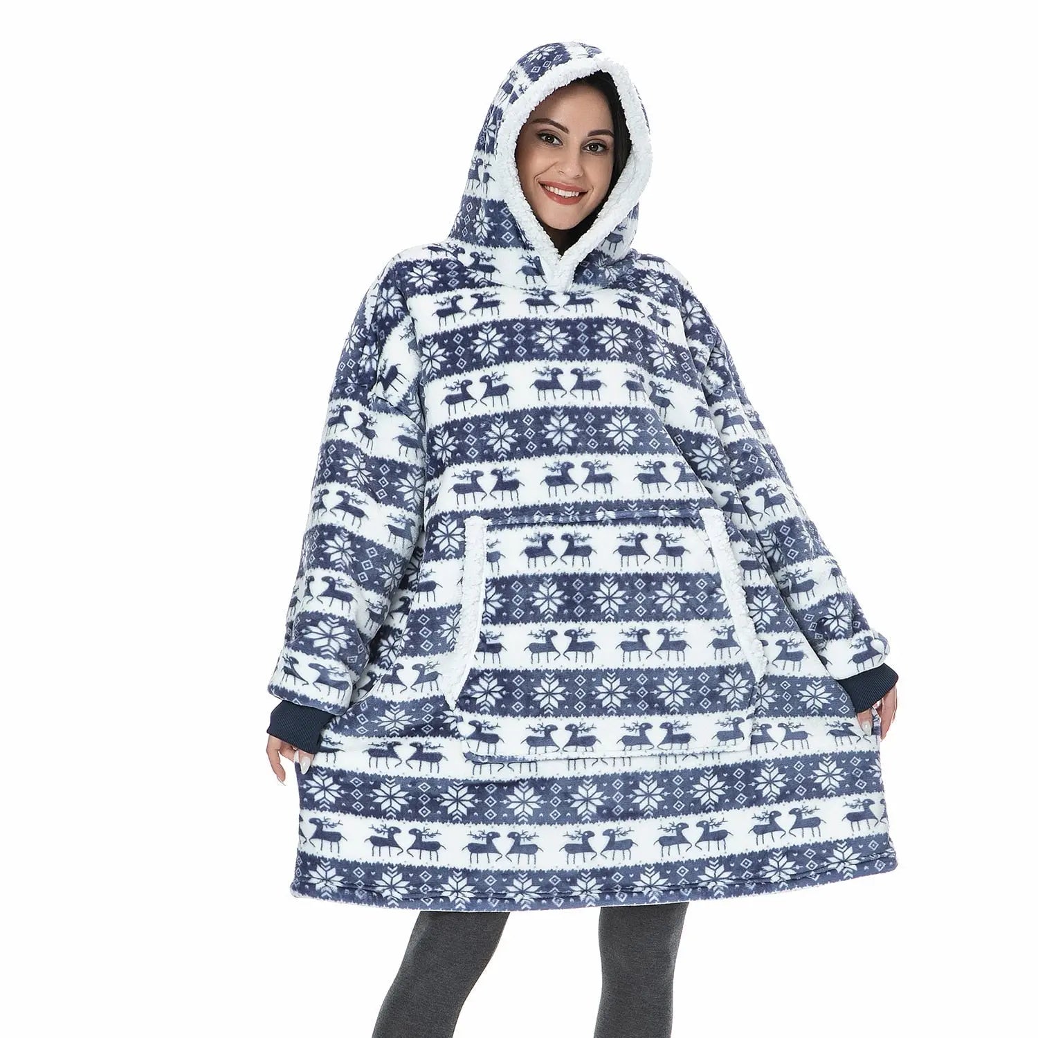 Oversized Hoodie Sweatshirt Women Tie Dye Hoodies Fleece Giant Wearable Blanket - Blade & Thread