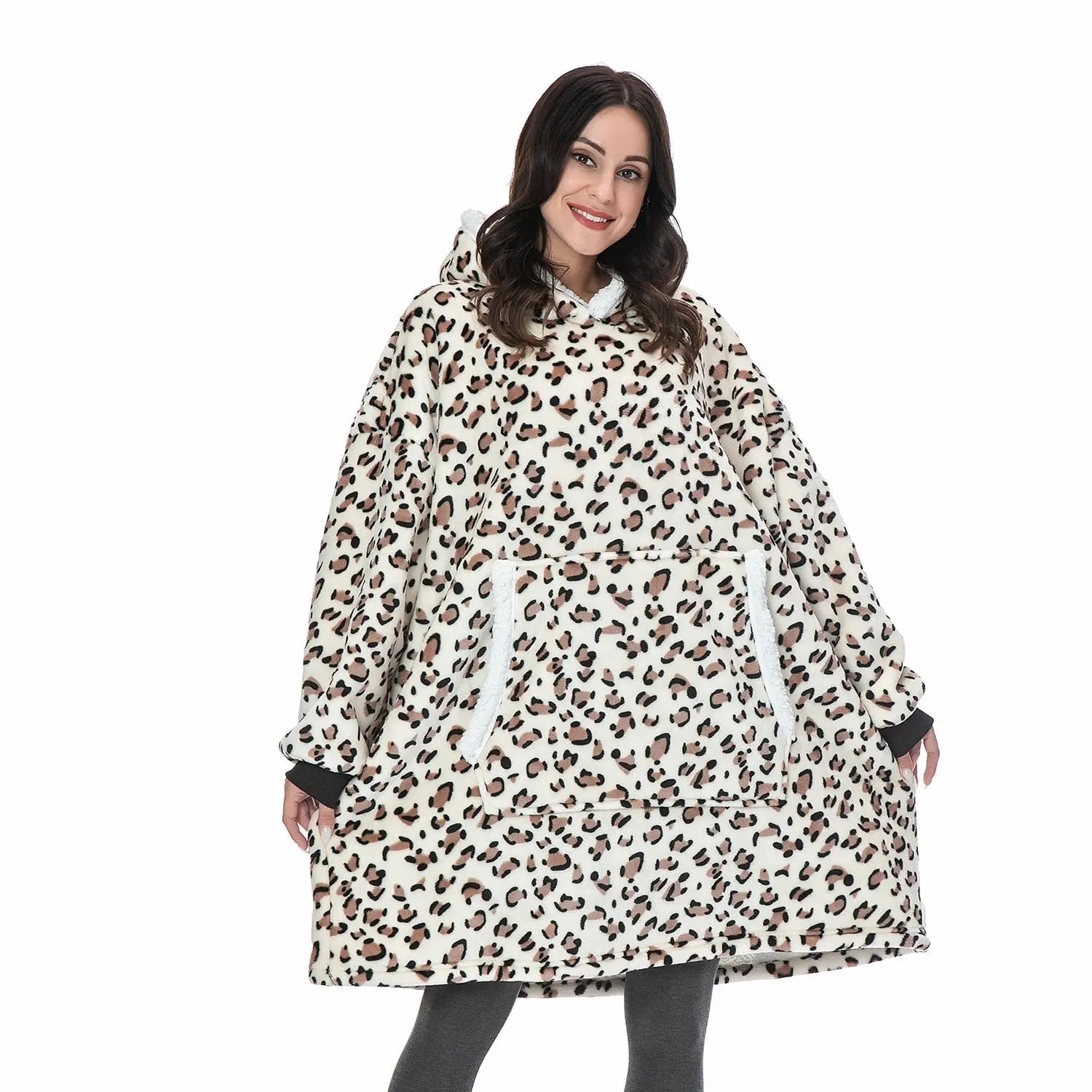 Oversized Hoodie Sweatshirt Women Tie Dye Hoodies Fleece Giant Wearable Blanket - Blade & Thread