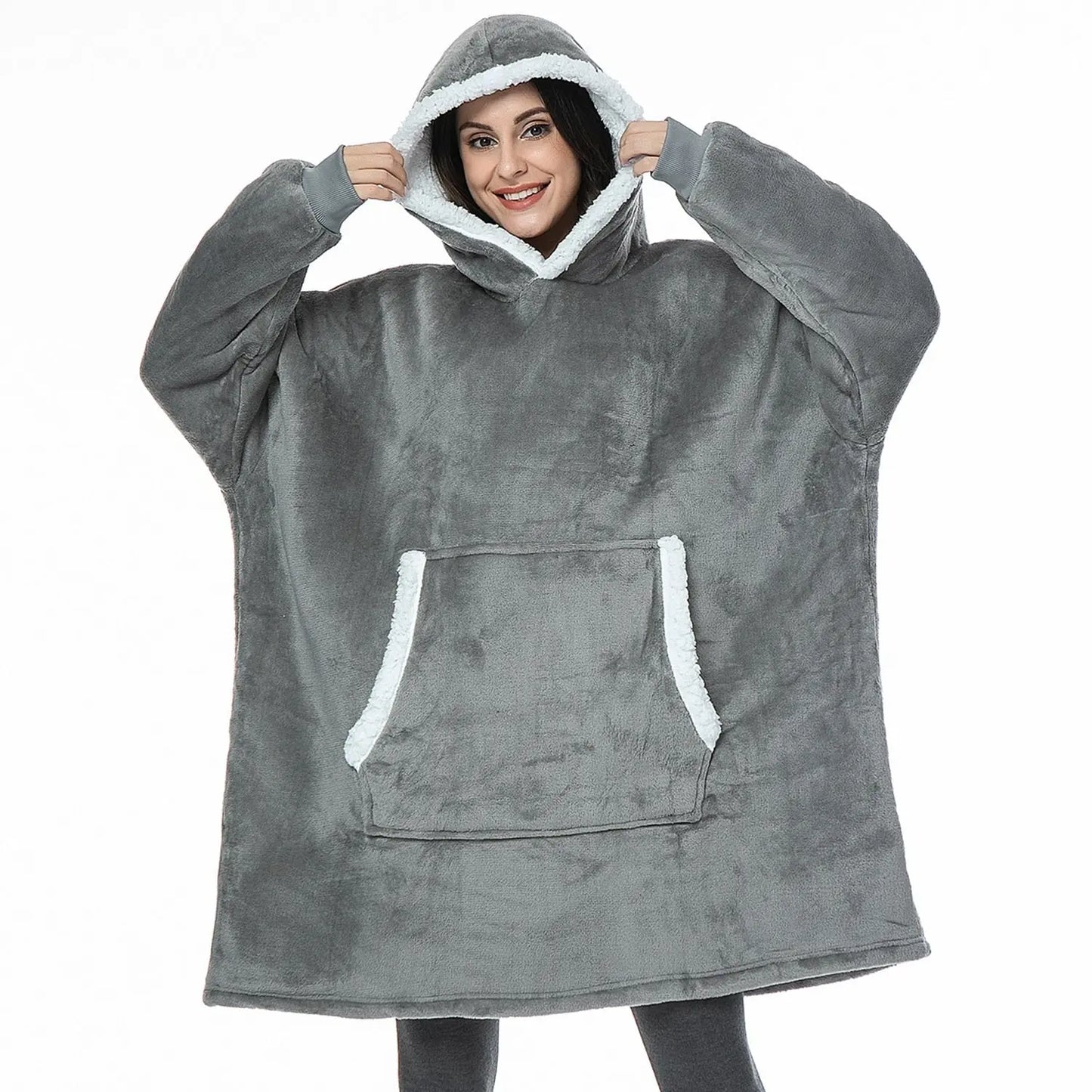 Oversized Hoodie Sweatshirt Women Tie Dye Hoodies Fleece Giant Wearable Blanket - Blade & Thread