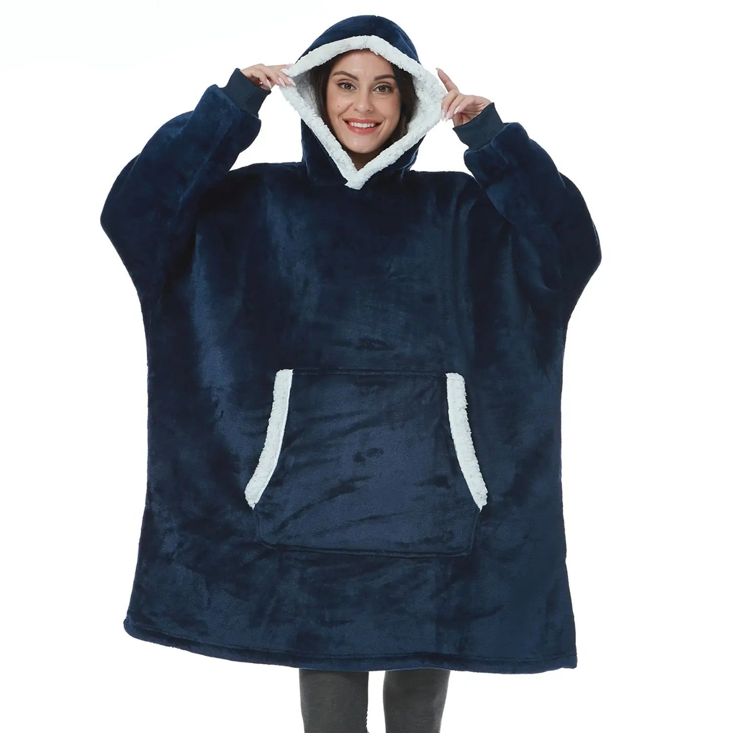 Oversized Hoodie Sweatshirt Women Tie Dye Hoodies Fleece Giant Wearable Blanket - Blade & Thread