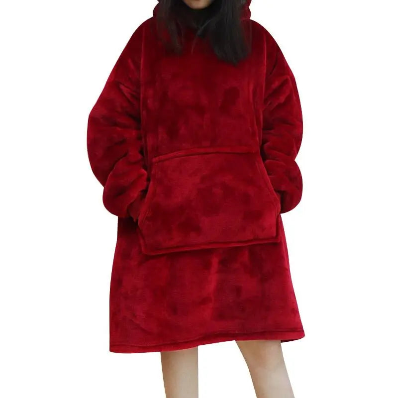 Oversized Hoodie Sweatshirt Women Tie Dye Hoodies Fleece Giant Wearable Blanket - Blade & Thread