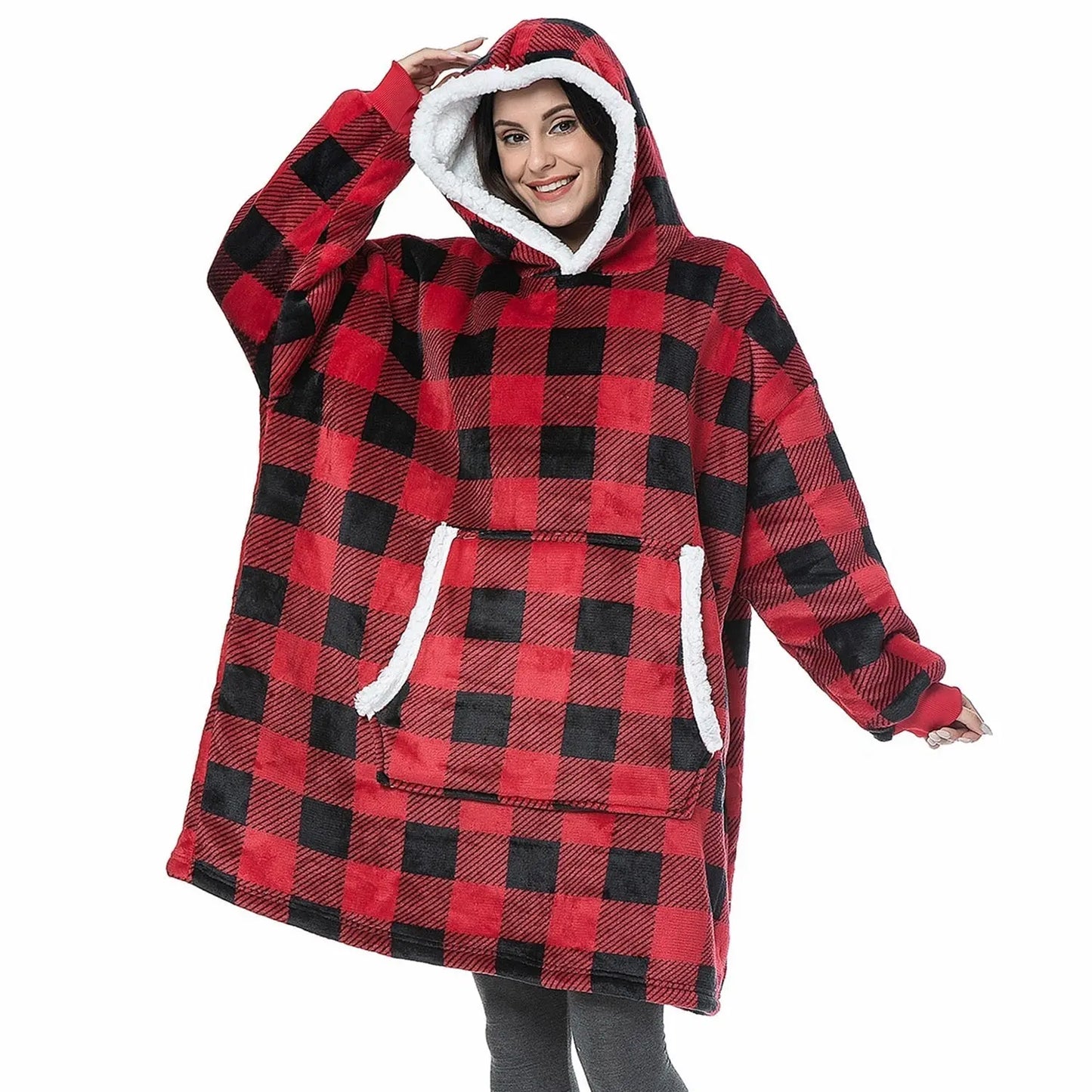 Oversized Hoodie Sweatshirt Women Tie Dye Hoodies Fleece Giant Wearable Blanket - Blade & Thread